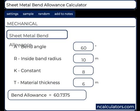 sheet metal bending force formula|sheet metal bending calculation excel.